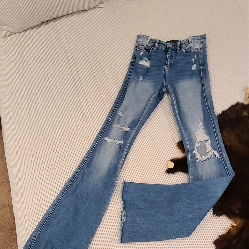 Flying Monkey hoghrise flare jeans